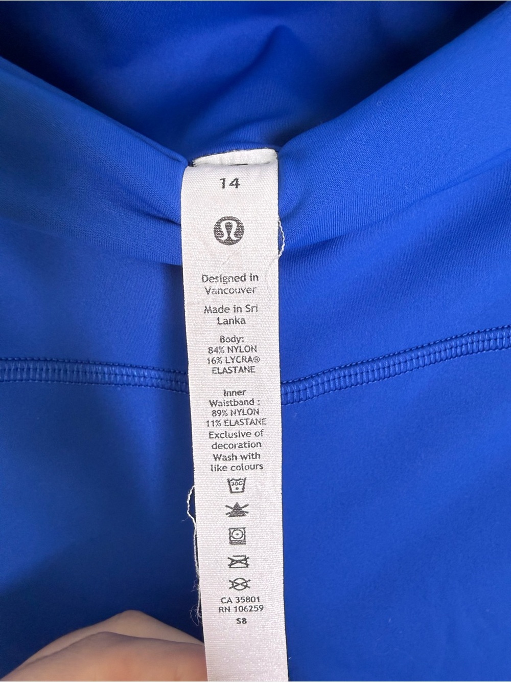 LULULEMON Base Pace Blazer Blue Tone High Rise Leggings 25” - Picture 5 of 8
